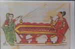 Krishna-Parijata Watercolor Pictures