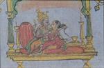 Krishna-Parijata Watercolor Pictures