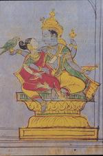 Krishna-Parijata Watercolor Pictures