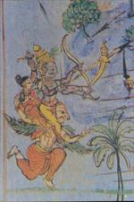 Krishna-Parijata Watercolor Pictures