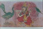 Krishna-Parijata Watercolor Pictures