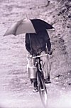 How to Balance Bicycle, a Can of Milk and an Umbrella