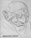 Gandhi by R. K. Laxman