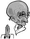 A Cartoon Featuing Gandhi