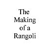 Step-by-step procedure shows making of Rangoli
